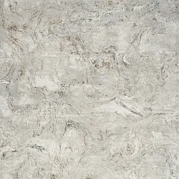 4' X 6' Ivory Brown and Gray Abstract Non Skid Area Rug
