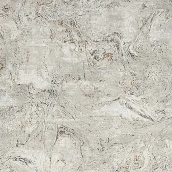 4' X 6' Ivory Brown and Gray Abstract Non Skid Area Rug