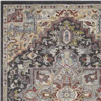 8' X 10' Beige and Gray Wool Abstract Geometric Area Rug