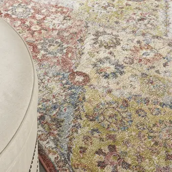 8' X 10' Gray and Ivory Wool Geometric Area Rug