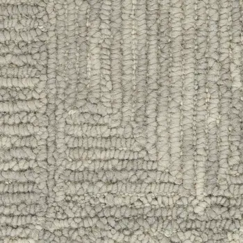 5' X 7' Gray Wool Geometric Area Rug