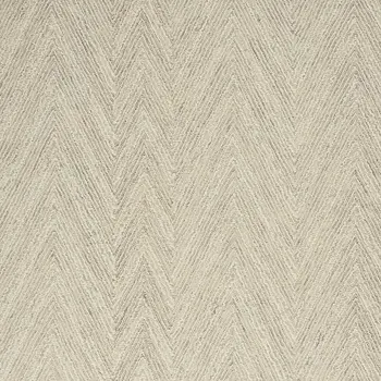5' X 8' Ivory and Gray Wool Chevron Area Rug