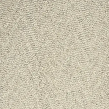 4' X 6' Ivory and Gray Wool Chevron Area Rug
