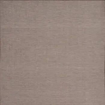 9' X 12' Ivory and Brown Damask Distressed Non Skid Area Rug