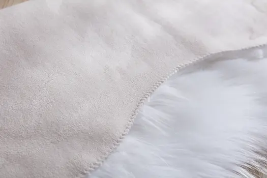 3' X 6' White Faux Fur Hand Tufted Area Rug
