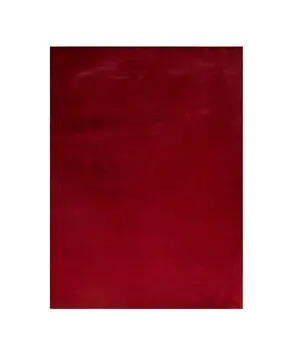 5' X 8' Red Faux Fur Shag Washable Non Skid Area Rug
