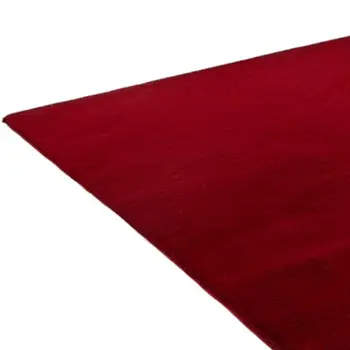 7' X 10' Red Faux Fur Shag Area Rug