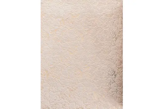 8' X 11' Beige and Gold Faux Fur Abstract Shag Non Skid Area Rug