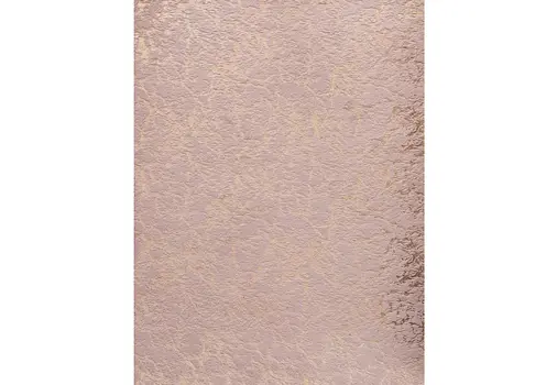 2' X 3' Pink and Gold Faux Fur Abstract Shag Non Skid Area Rug