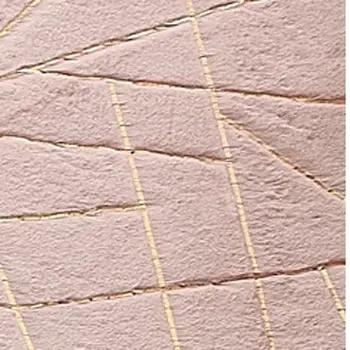 2' X 3' Pink and Gold Faux Fur Abstract Shag Non Skid Area Rug