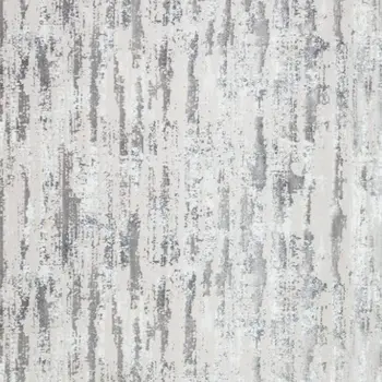3' X 5' Silver Gray And Off White Abstract Washable Area Rug