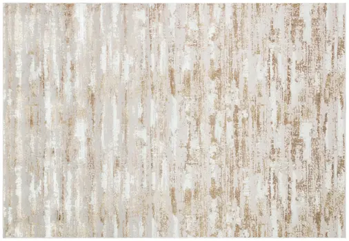 3' X 5' Beige Ivory And Off White Abstract Washable Area Rug