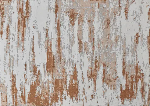 8' X 11' Gray and Brown Abstract Printed Washable Non Skid Area Rug