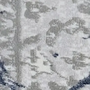 3' X 5' Ivory Blue And Gray Abstract Area Rug