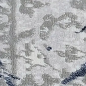 9' X 12' Ivory Blue And Gray Abstract Area Rug