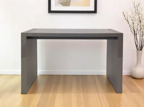 60" Gray Rectangular Wood Bar Table