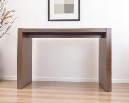60" Brown Wood Rectangular Bar Table