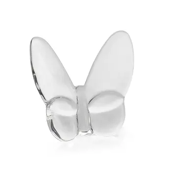 3" Clear Crystal Butterfly Figurine Tabletop Sculpture