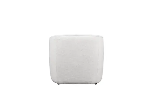 32" Off White Fabric Barrel Club Chair