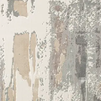 10' X 14' Beige Ivory and Gray Abstract Area Rug