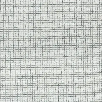 10' X 14' Gray and Ivory Wool Checkered Hand Hooked Area Rug
