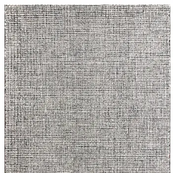 10' X 14' Gray and Ivory Wool Checkered Hand Tufted Area Rug
