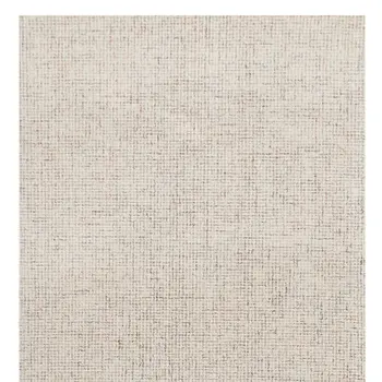 8' Beige And Brown Wool Abstract Hand Tufted Runner Rug