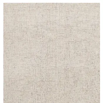 5' X 7' Beige and Brown Wool Abstract Hand Tufted Area Rug