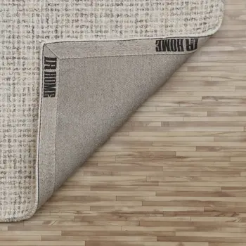 5' X 7' Beige and Brown Wool Abstract Hand Tufted Area Rug