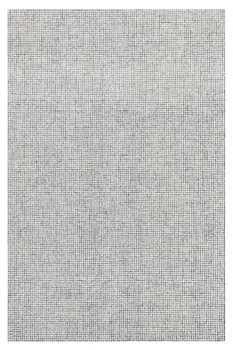 8' X 10' Blue and Ivory Wool Abstract Hand Tufted Area Rug
