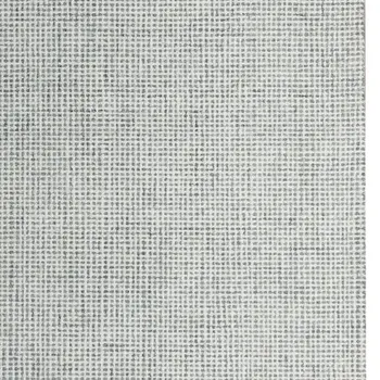 9' X 12' Green and Ivory Wool Checkered Hand Tufted Area Rug