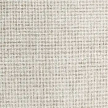 8' X 10' Beige and Ivory Wool Checkered Hand Tufted Area Rug