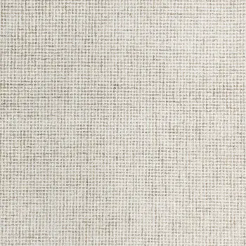 9' X 12' Beige and Ivory Wool Checkered Hand Tufted Area Rug