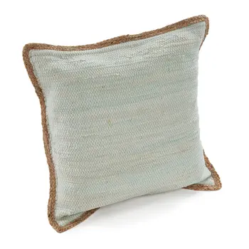 Set of Two Gray Cotton Throw Pillow