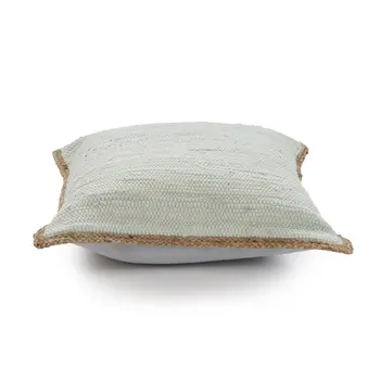 Set of Two Gray Cotton Throw Pillow