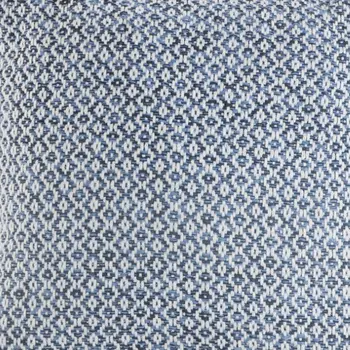 Set of Two Blue Chevron Cotton Throw Pillows
