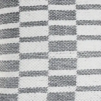 Set of Two 18" Gray Geometric Cotton Throw Pillows