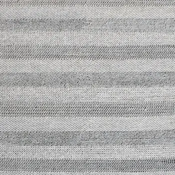 8' X 10' Beige and Gray Wool Blend Striped Hand Loomed Area Rug