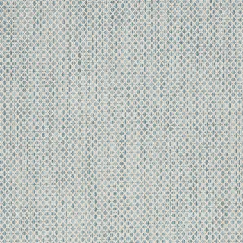 3' X 5' Aqua And Ivory Geometric Indoor Outdoor Area Rug