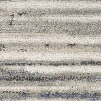 9' X 12' Ivory Brown and Gray Abstract Non Skid Area Rug