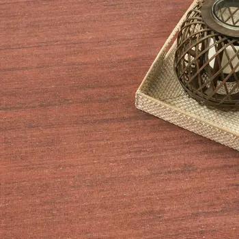 8' X 10' Brick Red Washable Area Rug