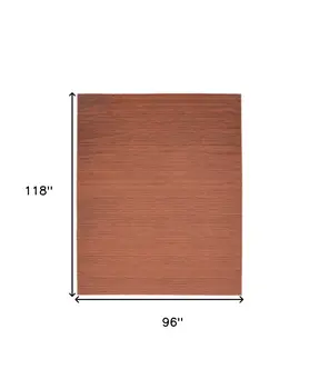 8' X 10' Brick Red Washable Area Rug