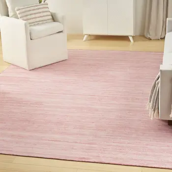 8' X 10' Pink Washable Area Rug