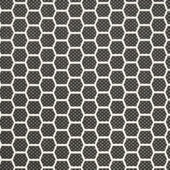 4' X 6' Black And Ivory Geometric Indoor Outdoor Area Rug
