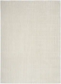 8' X 10' Ivory and Gray Geometric Area Rug