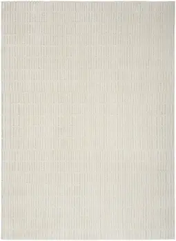 8' X 10' Ivory and Gray Geometric Area Rug