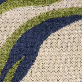 4' X 6' Ivory and Gray Floral Medallion Power Loom Distressed Area Rug