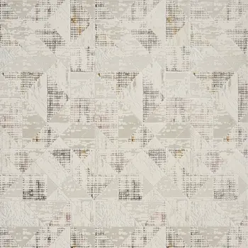 8' X 10' Beige Ivory and Gray Abstract Non Skid Area Rug