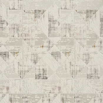 8' X 10' Beige Ivory and Gray Abstract Non Skid Area Rug