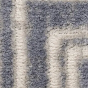 3' X 5' Gray and Ivory Floral Power Loom Area Rug